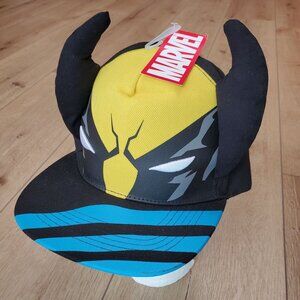 X-Men Wolverine Character Face Ballcap w/ 3D Ears OSFM Snapback Hat Adults READ